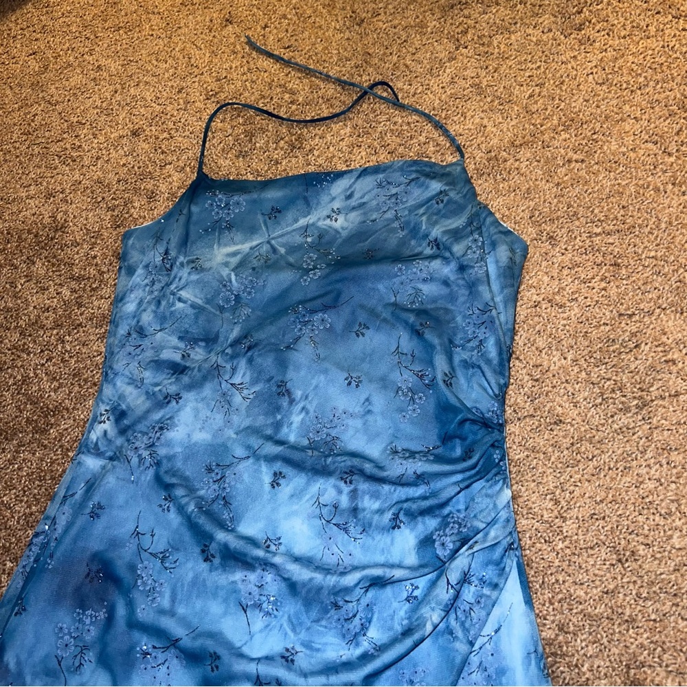 Angie Blue Asymmetrical Sheath Dress for Night Out - Picture 3 of 4